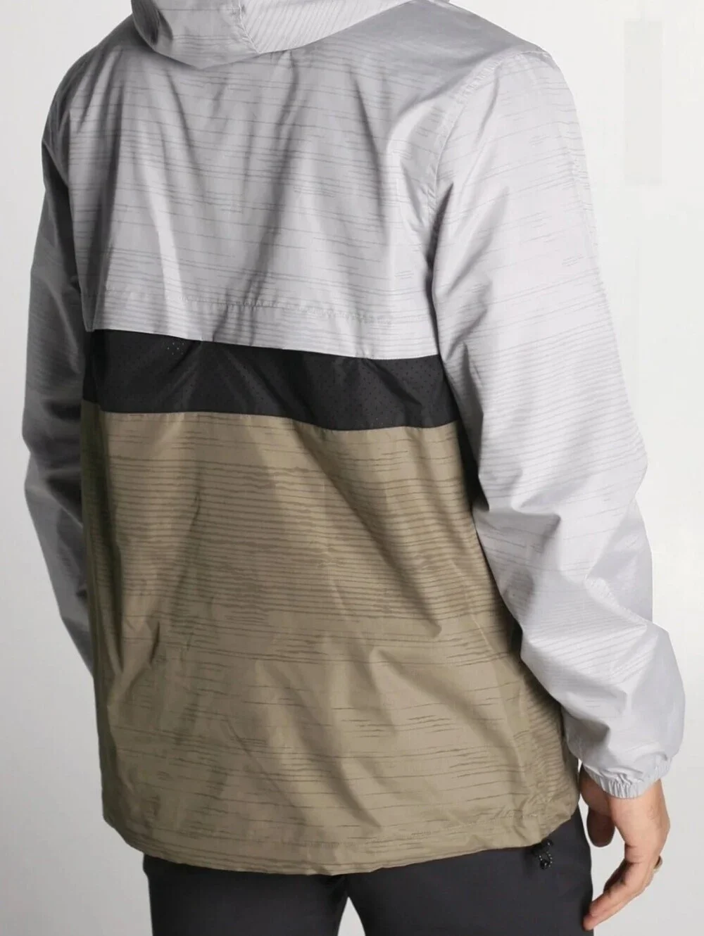 Imperial Motion Fleet Ghost Reflective Jacket Alloy Half Zip Pullover Large New
